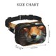 thumbnail image 4 of Disketp Floral Fox Riñonera de Doble Capa, Bolsa de Cintura Ajustable para Viajes, Correr y Senderismo, Riñonera Ligera para Hombre y Mujer, 4 of 9