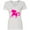 AA-White, variant on Inktastic Pink Unicorn Women's V-Neck T-Shirt