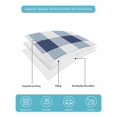thumbnail image 5 of Quilts Twin Size Bedding Set, Navy Blue Plaid Lightweight Quilted Comforter, Spring Farmhouse Buffalo Checkered Soft Reversible Bedspread Coverlet with Pillow Covers for All Season, 68" x 86", 5 of 7