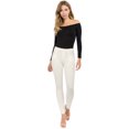 thumbnail image 4 of Lady's 4 Pocket Ponte Pants, Ivory, M, 4 of 5