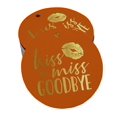 thumbnail image 1 of Inkdotpot Pack Of 100 Real Gold Foil Paper Tags Kiss The Miss Goodbye Bridal Shower Favor Hang Tags, 1 of 6