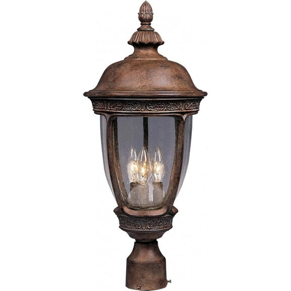 Maxim Knob Hill DC Three Light 28-Inch Outdoor Post Light - Sienna - 3461CDSE