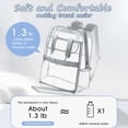 thumbnail image 3 of SANMADROLA Clear Backpack School Backpacks- Large Capacity Waterproof bookbag for School Work Travel,Gray, 3 of 7