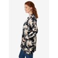 thumbnail image 3 of Woman Within Plus Size Perfect Longer-Length Cotton Cardigan, 3 of 5