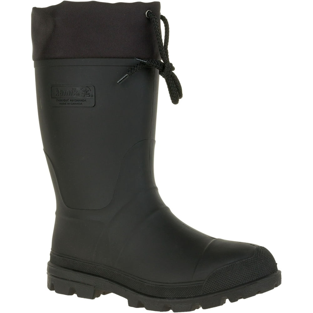 Kamik Kamik Men's Icebreaker Insulated Rubber Work Boots, Black, 12