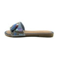 thumbnail image 2 of Women's Beaded Slid Sandal Crystal Rhinestone Embellished Multi-Color Gemstone, 2 of 5
