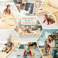 thumbnail image 5 of Pikler Triangle Set 8 in 1 Toddler Toy Indoor Foldable Montessori Climbing Set, 5 of 8