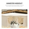 thumbnail image 6 of UEETEK Khaki Wooden Hamster Hideout Nest Multi Use House for Small Pets Teeth Grinding, 6 of 6