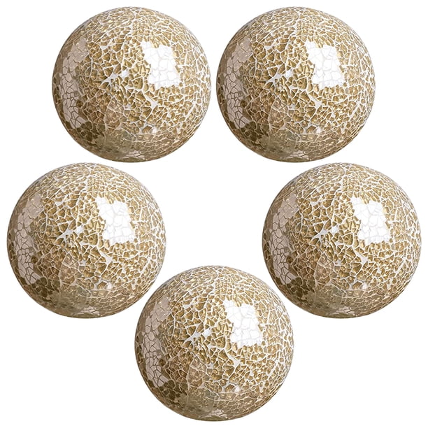 Las bolas de la esfera del mosaico fijaron las bolas de los artículos para Oro 5pcs Sunnimix Bolas de esfera de mosaico