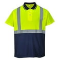 thumbnail image 2 of Portwest S479 Hi-Vis 2-Tone Polo Shirt-Yellow/Navy-L, 2 of 2