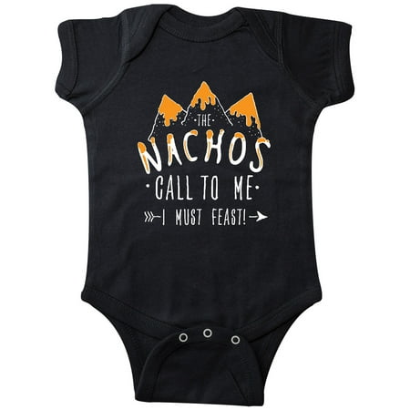 

Inktastic The Nachos Call to Me I Must Feast with Mountain of Nachos Gift Baby Boy or Baby Girl Bodysuit