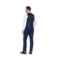 thumbnail image 4 of ETHAN Navy Blue Suit for Men Slim Fit 2 Piece Business Suit for Men Size S, 4 of 8