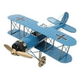 thumbnail image 6 of Blue Vintage Model Airplane Kit for Adults with Exquisite Iron Details and Construction for Home Decor, 6 of 8