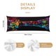 thumbnail image 3 of Fotbe Neon Psychedelic Giraffe Funda para Almohada Corporal con Diseño, Funda de Microfibra Ultrasuave de 20x54 Pulgadas, Ropa de Cama Elegante, 3 of 7