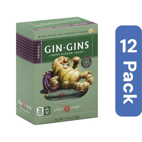 The Ginger People Original Ginger Chews 5 oz (Pack Of 12)