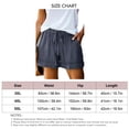 thumbnail image 3 of Pantalones Cortos Casuales con Cordón,Pantalones Cortos Casuales para Mujer Pantalones Cortos Deportivos con Cordón Elásticos para Mujer Pantalones Cortos con Cintura Elástica para Mujer Eficiencia Maximizada, 3 of 3