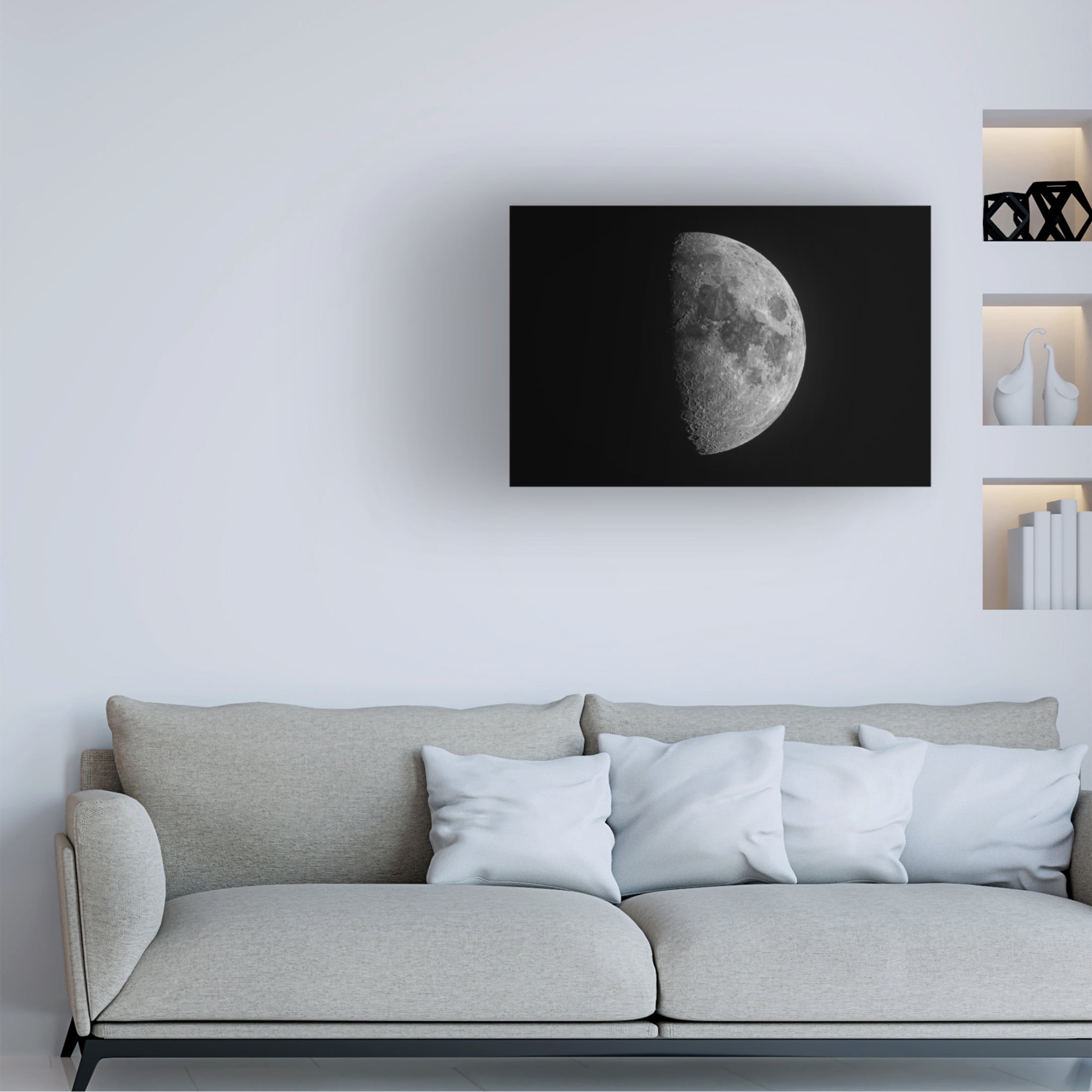 Canvas Wall Art - Jeffrey C. Sink 'Luna' Wall Art for Living Room, Bedroom, or Office Décor by Trademark Fine Art - 24 x 16 Inches