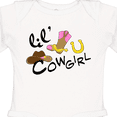 thumbnail image 4 of Inktastic Lil' Cowgirl Girls Long Sleeve Baby Bodysuit, 4 of 5