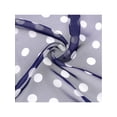 thumbnail image 4 of INSPIRE CHIC Women's 1950s Polka Dots Chiffon Scarf, Retro Lightweight Soft Sheer Long Head Wrap Shawl Scarves for All Season 70.9"x27.6" Navy Blue, 4 of 6
