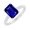 Tanzanite, variant on 1 Carat Emerald LAB GROWN Emerald and LAB GROWN Diamond Engagement Ring (0.5ct Center, AAAA Heirloom Quality) RISV02W3AM 14K White Gold