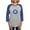 Heather/Blue, variant on CafePress - Greek Mati Evil Eye 4 Women's Baseball T Shirt - Womens Baseball Tee