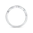 thumbnail image 4 of FB Jewels 10kt White Gold Womens Round Diamond Woven Twist Stackable Band Ring 1/4 Cttw Size 6.5, 4 of 4