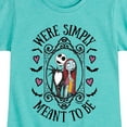 thumbnail image 3 of The Nightmare Before Christmas - We're Simply Meant To Be - Toddler And Youth Girls Short Sleeve Graphic T-Shirt, 3 of 5