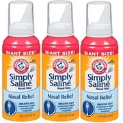3-Pack Simply Saline Nasal Mist Spray