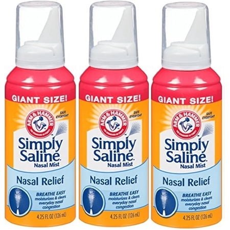 3-Pack Simply Saline Nasal Mist Spray
