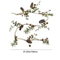 thumbnail image 3 of Christmas Decorations Christmas Garland with LED Light String Battery Operated Artificial Christmas Garland with Pine Cones Lighted Green Garland Christmas Mantle Fireplace Home Decor, 3 of 7