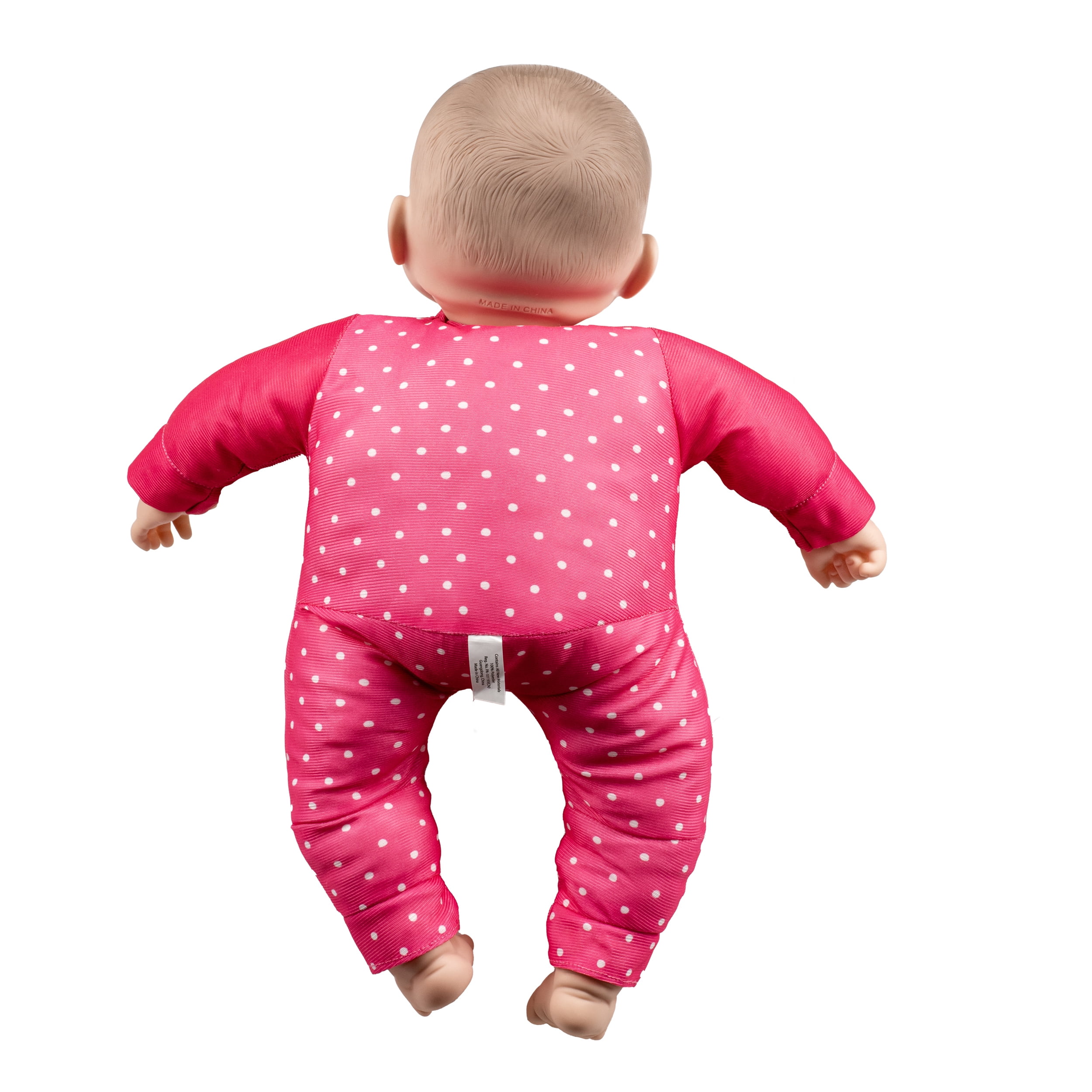 Grandex 20"H Soft Lovely Baby Doll Dressed in Pink - Recommended for Ages 2 Years and up