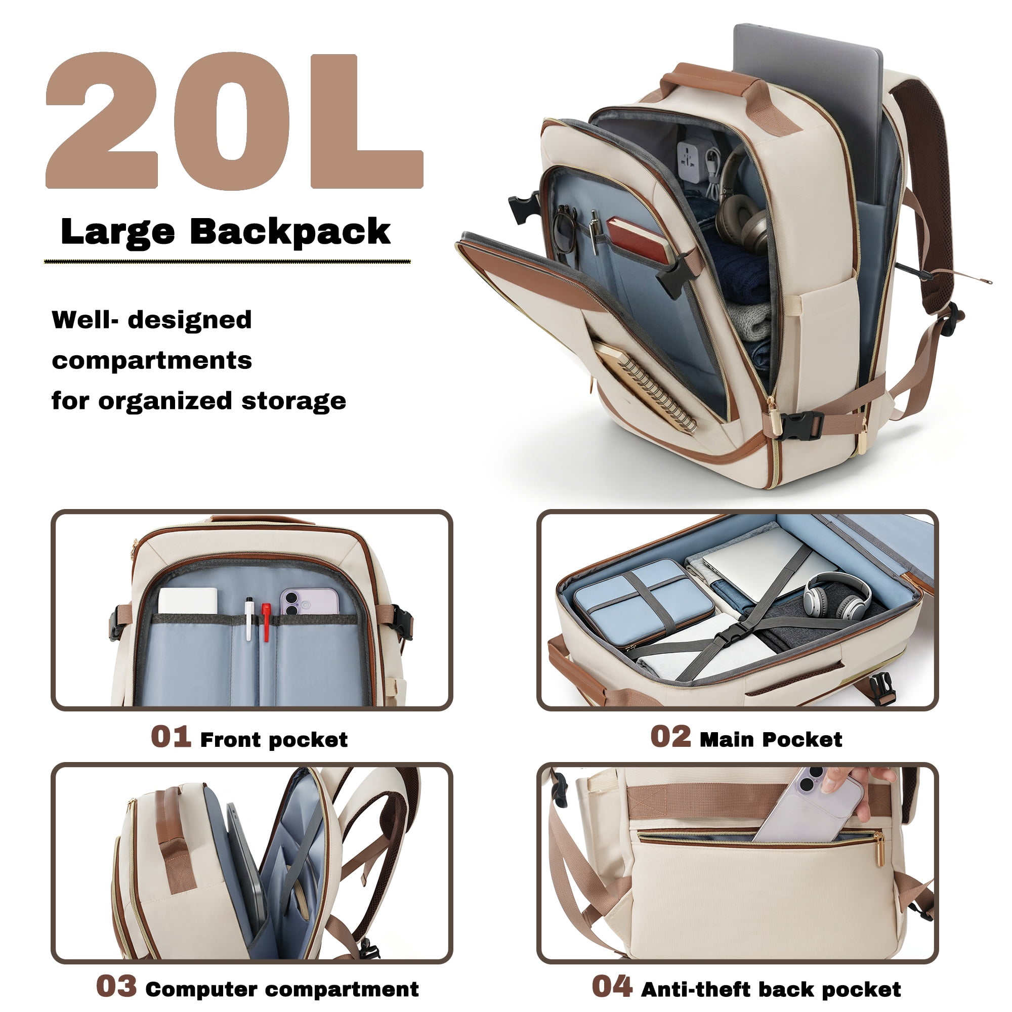 3-Piece ABS Travel Luggage Set with TSA Lock, 28" Checked Suitcase + Duffel Bag + Toiletry Bag, 360° Wheels, Wet-Dry Toiletry Organizer for Family Travel