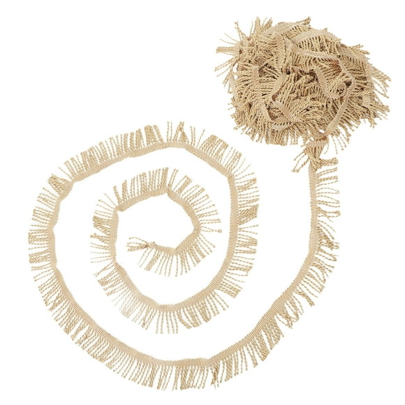 Adorno de flecos de cortina, borlas de tela de rayón, adorno de borlas de encaje con flecos, adorno de borlas decorativo para manualidades, costura de flecos, decoración de sofá con flecos