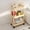 Yellow, variant on Bowayaoa Rolling Cart with Wheels, Storage Craft Art Trolley Organizer Serving, Easy Assembly, for Office, Bathroom,Living Room, Kitchen