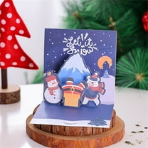 3D Glitter Christmas Tree Greeting Card, Pop-Up Neon Film Design with Envelope, Xmas Handwritten Wish Card, Festive Holiday New Year Greeting, Christmas Eve Gift