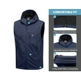 thumbnail image 2 of Little Donkey Andy Men's Lightweight Softshell Vest Windproof Sleeveless Jacket for Travel Hiking Running Golf Size XL, 2 of 7
