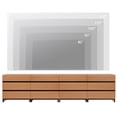 thumbnail image 5 of WAMPAT Modern TV Stand for TVs up to 120 inch, Entertainment Center TV Console with 12 Drawers and Metal Base, Media Console for Living Room, Bedroom,Mocha, 5 of 8