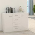 thumbnail image 1 of vidaXL Sideboard High Gloss White 88x30x65 cm Engineered Wood, 1 of 4