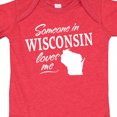 thumbnail image 3 of Inktastic Someone in Wisconsin Loves Me Boys or Girls Baby Bodysuit, 3 of 4
