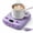 Purple, variant on MYMULIKE Mug Warmer with Elegant Purple Cat Design, 4 Temperature Settings with Timer for Desk Home Office Gifting