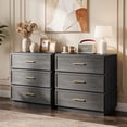 thumbnail image 7 of MOONMISS Modern 3-Drawer Nightstand Set of 2,Bedside Table with Sturdy Base & Gold Handles for Bedroom,Living Room,Gray, 7 of 7