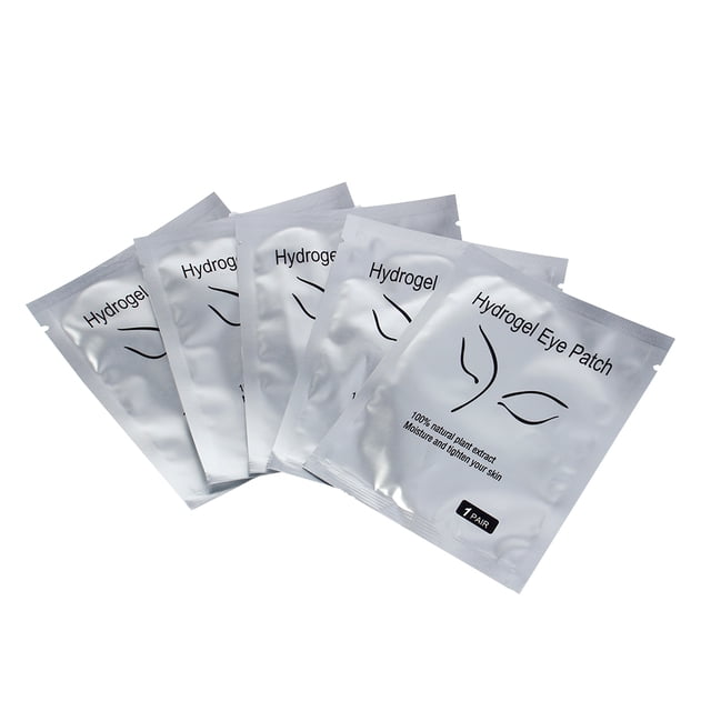 Coussinets sous les Yeux, 100 Paires de Patchs Gel Anti-Peluches pour Extensions de Cils 100P