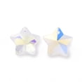 thumbnail image 2 of 100pcs Electroplate Glass Charms Faceted Star Clear AB 13x13.5x7mm Hole: 1.2mm, 2 of 4