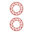 thumbnail image 2 of Ruiboury Lightweight And Easy To Install - Smooth Operation Chain Ring For Bicycles Bicycles Crank Bike Chain 52T red 2Set, 2 of 6
