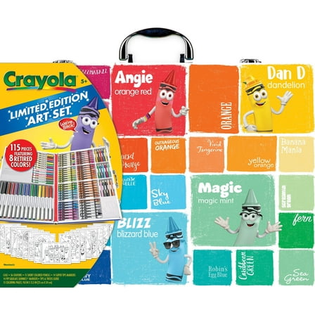 Crayola Limited Edition Coloring Set, 115 Pieces, Art Supplies, Gift for Kids Ages 5 & Up