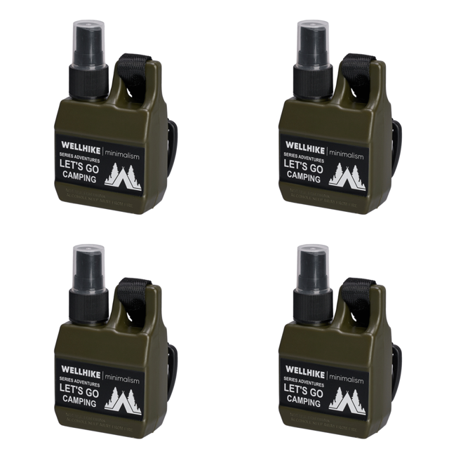 Envases cosméticos vacíos de 80 ML, botella con pulverizador de viaje, botella de viaje () verde militar