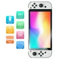 thumbnail image 6 of TJS [2 Pack] Screen Protector Tempered Glass for Nintendo Switch OLED Model 2021 [Works While Docking] - 0.3mm Thickness/Bubble Free/Ultra Clear/9H Hardness/Anti-Scratch/Anti-Fingerprint (Clear), 6 of 6