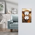 thumbnail image 5 of Balery Vintage Sunflower Cow for Duplex Wall Plates Kit, Electrical Outlet Covers, Standard Size 1-Gang 5.0" x3.0", Electric Receptacle Plug Covers-Style S, 5 of 6