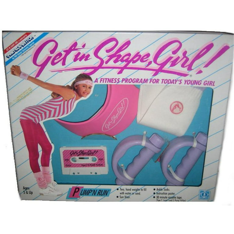 Get In Shape Girl Pump 'N Run Vintage Young Girls Exercise Fitness Kit