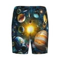 thumbnail image 5 of Naloa Space Planet Men's Short Pajama Pants, Lounge Comfort Shorts with Elasticized Waistband and Side Pockets - X-Large, 5 of 9